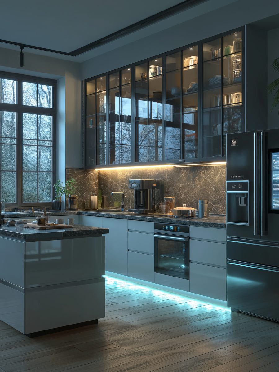 The kitchen.